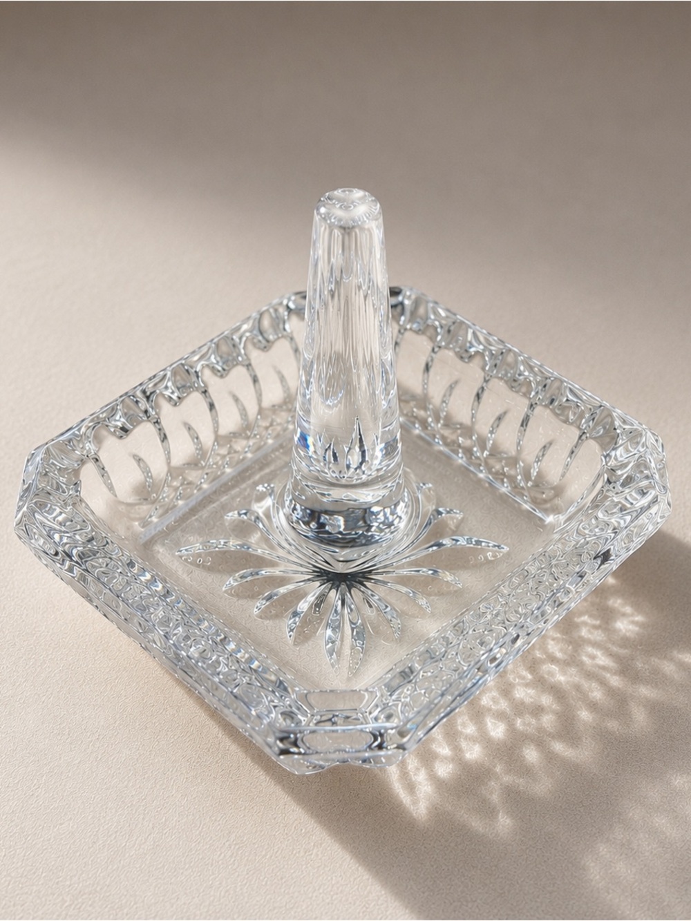 Waterford Crystal Clear Glass Ring Holder Dish